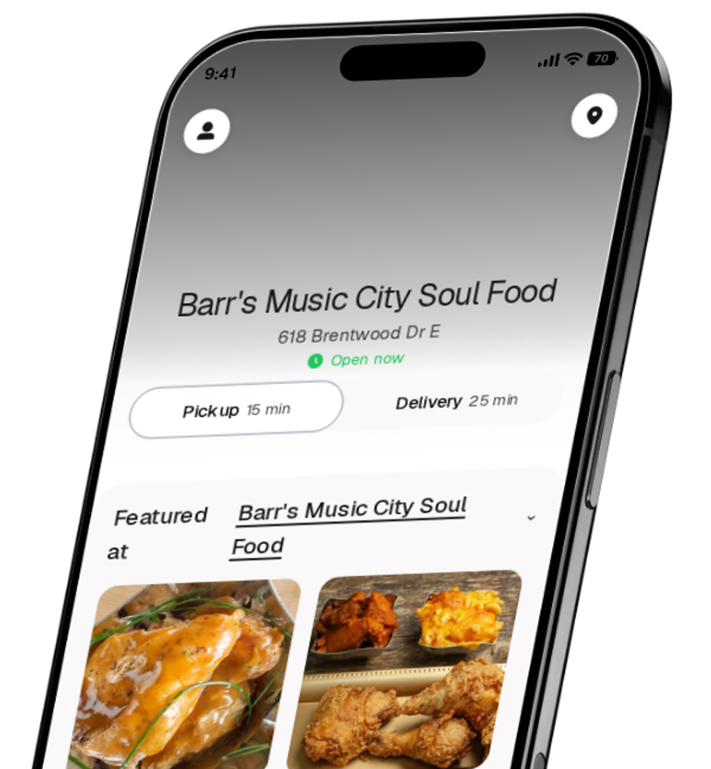 Barr's Music City Soul Food app preview