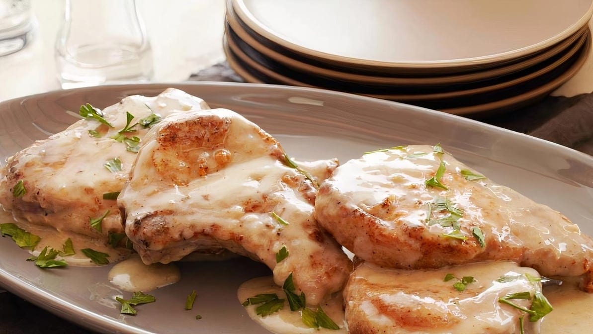 Smothered Pork Chops.