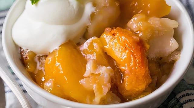 Peach Cobbler.