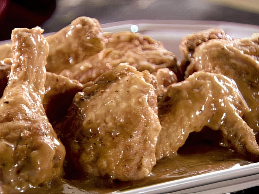 Smothered Fried Chicken.