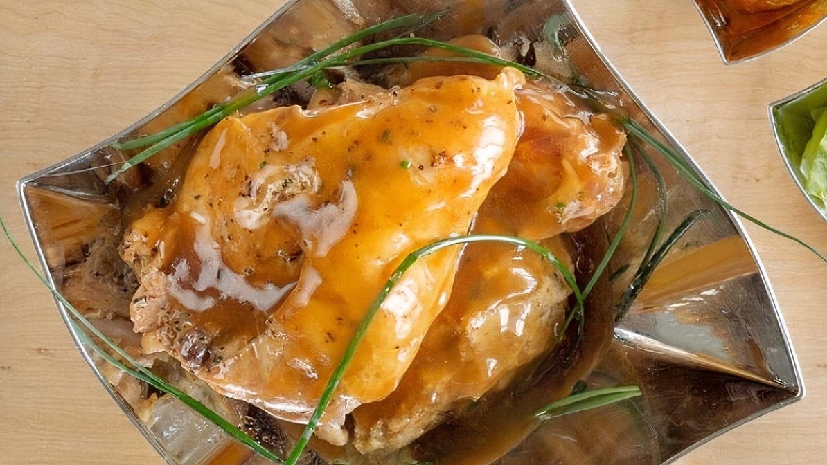 Smothered Fried Chicken.